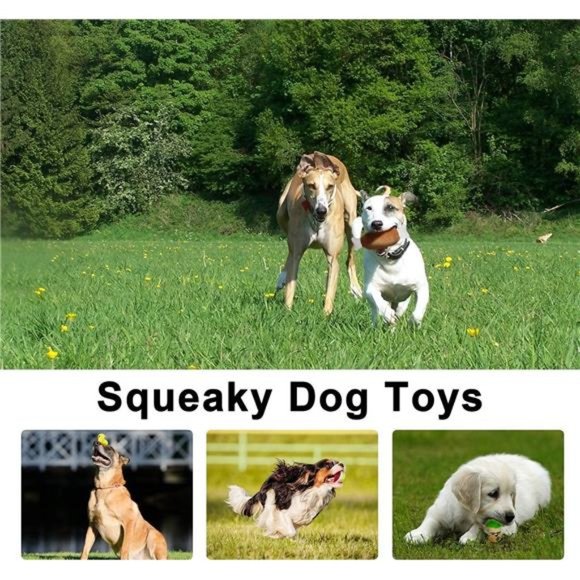 14Pack Dog Squeaky Toys Cute Stuffed Plush Fruits Snacks and Vegetables Dog Toys - Picture 7 of 7